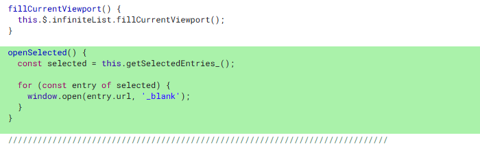 Screenshot from blog post